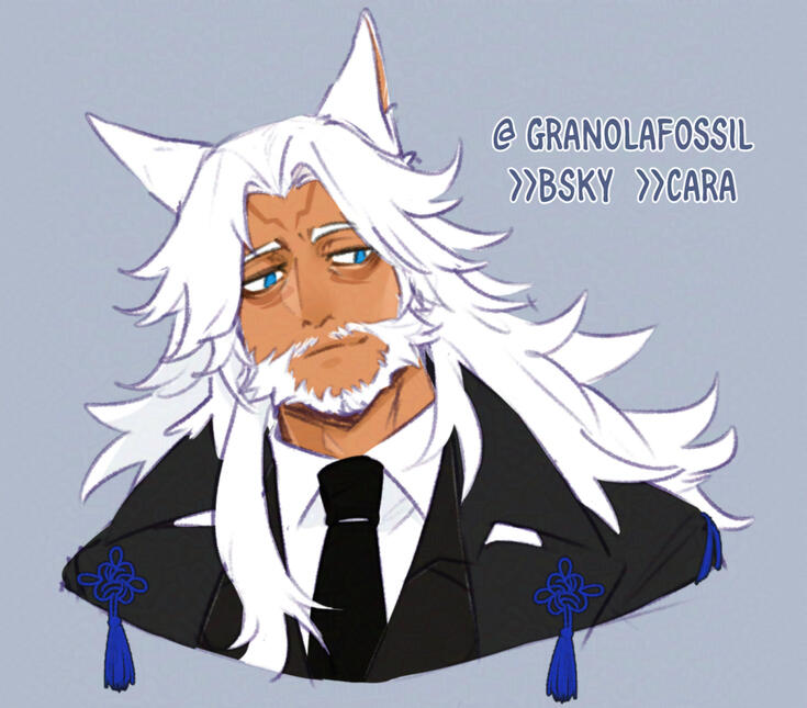 Art by @granolafossil on bsky